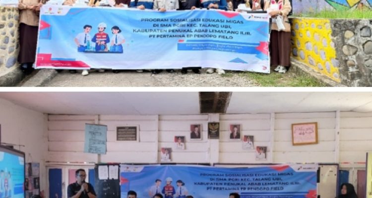 PEP Pendopo Field melaksanakan kegiatan edukasi hulu migas di SMA PGRI Talang Ubi, PALI sebagai bagian dari komitmen berkontribusi terhadap pendidikan masyarakat di sekitar wilayah operas