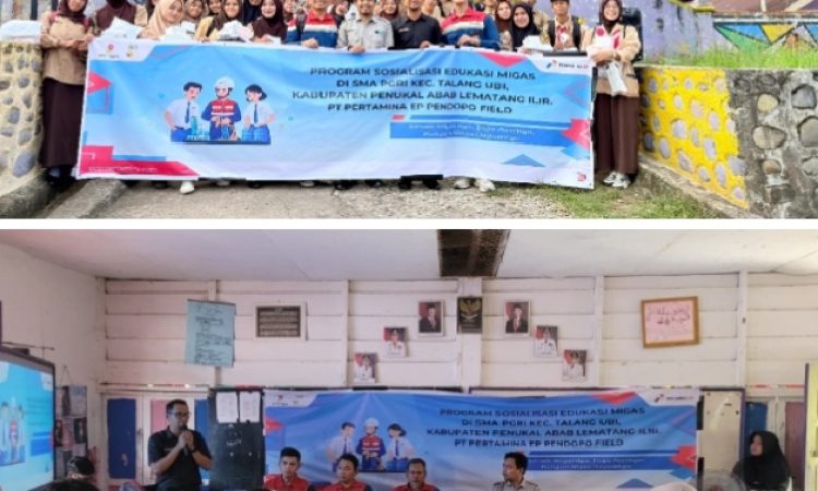 PEP Pendopo Field melaksanakan kegiatan edukasi hulu migas di SMA PGRI Talang Ubi, PALI sebagai bagian dari komitmen berkontribusi terhadap pendidikan masyarakat di sekitar wilayah operas