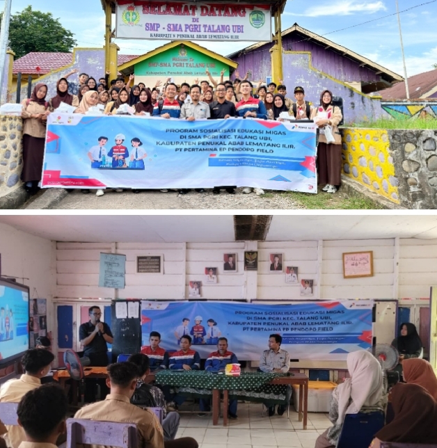 PEP Pendopo Field melaksanakan kegiatan edukasi hulu migas di SMA PGRI Talang Ubi, PALI sebagai bagian dari komitmen berkontribusi terhadap pendidikan masyarakat di sekitar wilayah operas
